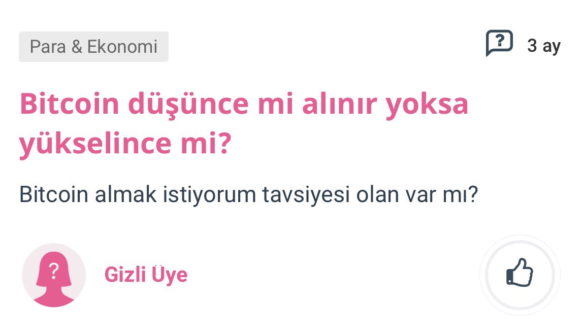137- bir kişi, kripto para piyasalarının en mantıklı sorusunu soruyor.