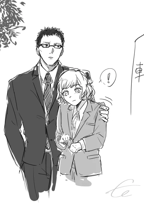 弊夢主顔あり
年下上司ちゃんとkzmラクガキ
深夜のやつ修正したのであげ直し〜!! 