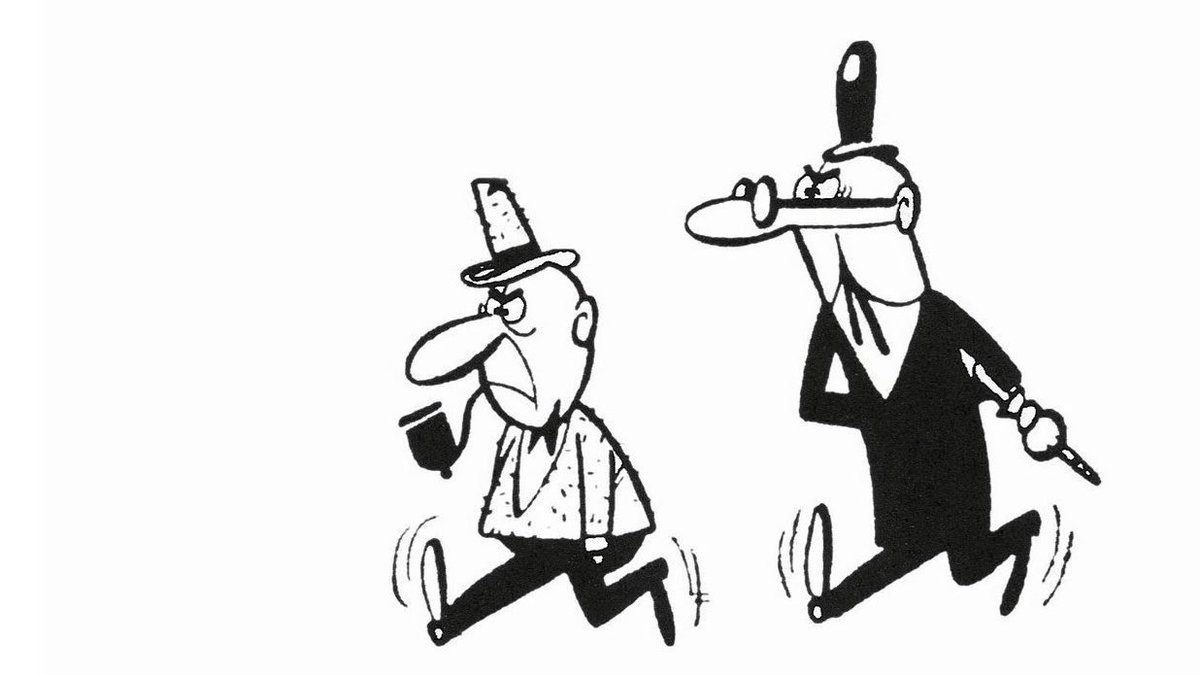 retrochenta's tweet photo. Hoy cumplen 65 años Mortadelo y Filemón. Aparecieron por primera vez en el número 1.394 de la revista Pulgarcito, y forman ya parte de nuestros imborrables recuerdos. https://t.co/Fe2tD1f7Ub