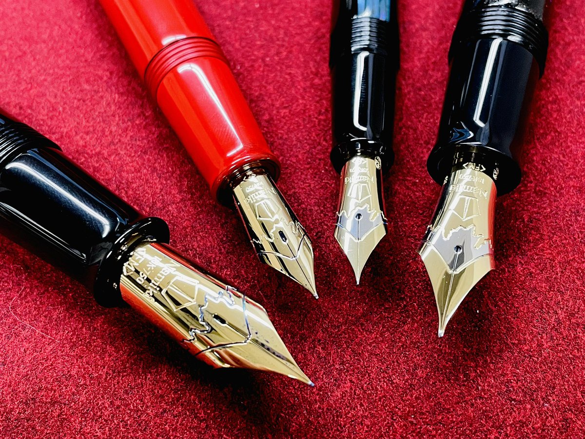 パイロット ナミキウルシ 20号 ＋ プラチナ万年筆 14Ksmニブ 異種ペン