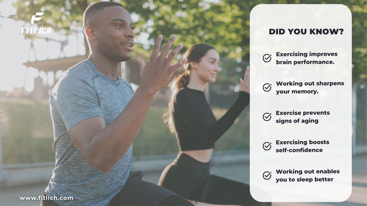 fitlichapp's tweet photo. 😎 Why regular #exercise is important and why as Fitlich App we constantly encourage you to do it?
👉 Let's take a look
💪  Furthermore, Fitlich App rewards your efforts with @fbutetoken 

#exercises #token #M2E #healthylifestyle @FitlandersNFT https://t.co/VOsmMK0Vh3