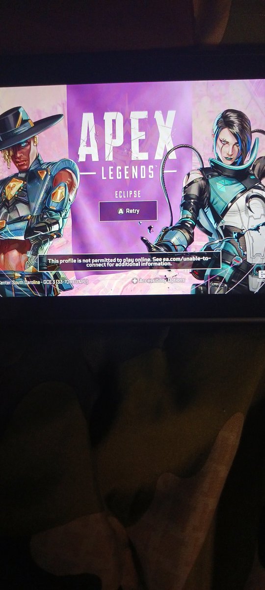 4fellagamer's tweet photo. @PlayApex still doing this thing someone tell me what the hell is happening apex please fix this I did nothing wrong if this is a band https://t.co/nJwPWcGrMb
