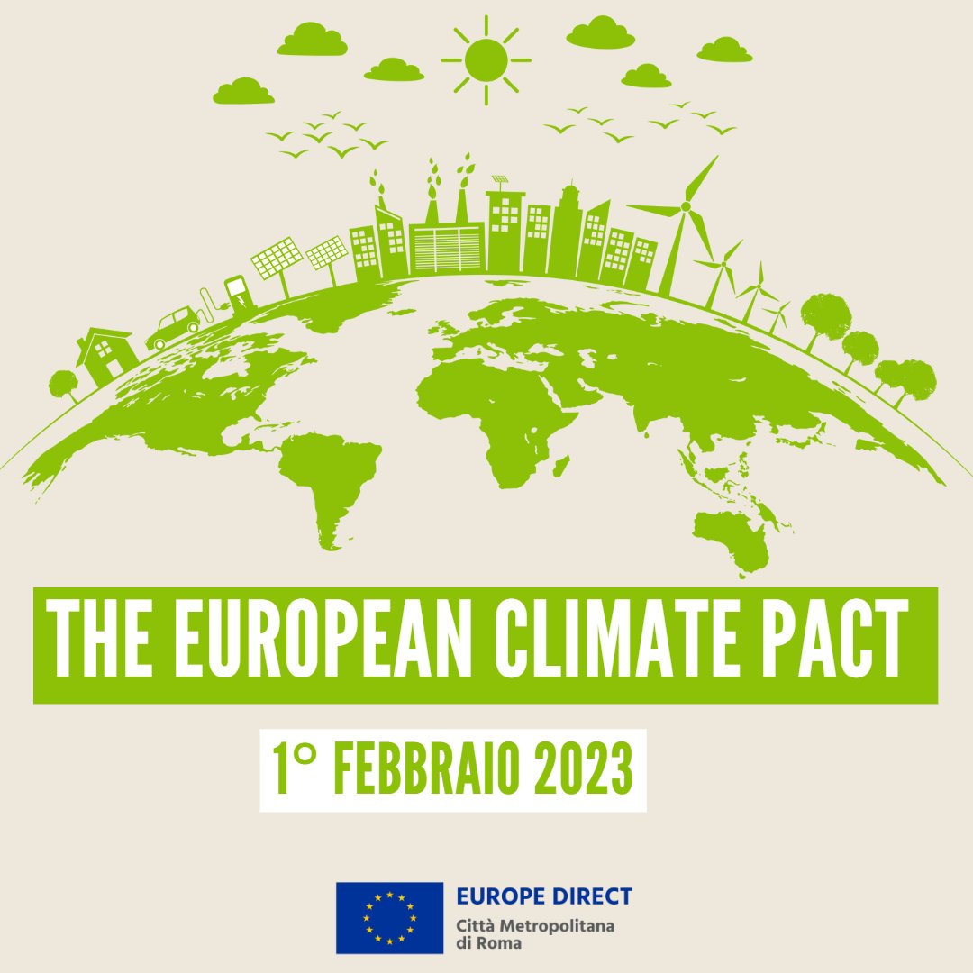 EDCittadiRoma's tweet photo. 🗓 Il primo febbraio 2023 si terrà il #EUClimatePact event

📌Gli #EUClimatePactAmbassadors si incontreranno per confrontarsi sulle azioni da intraprendere per il clima

➡Non perderti l'evento, registrati a questo link: https://t.co/8zIlJQETIp

#Eu #EuropeanDirect https://t.co/1HAN2ttjOD