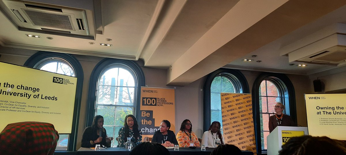 So much to learn from at the @WHENequality 100 Black Women Professors Now programme happening currently. Inspiring stories from inspiring black women academics to learn from. 
@YoselinBenAlf @toyinyacncay
