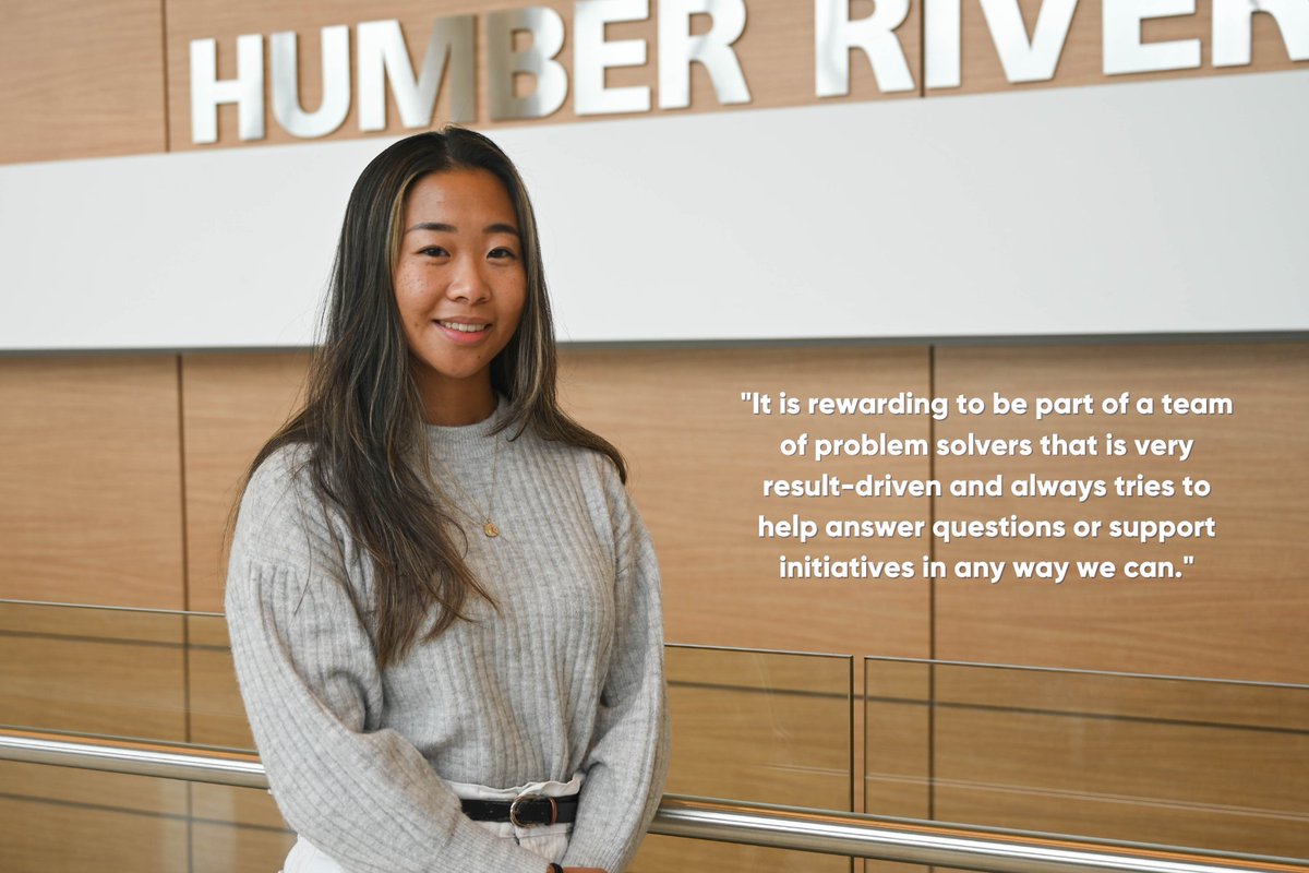 HRHealth_'s tweet photo. Elena Yang is a senior business analyst in the Analytics and Business Insights Department (ABI) at Humber. #ABIAwareness
Elena enjoys analytics because it provides insight into different situations and supports the decision making process for key stakeholders. https://t.co/DwCuBCatgN