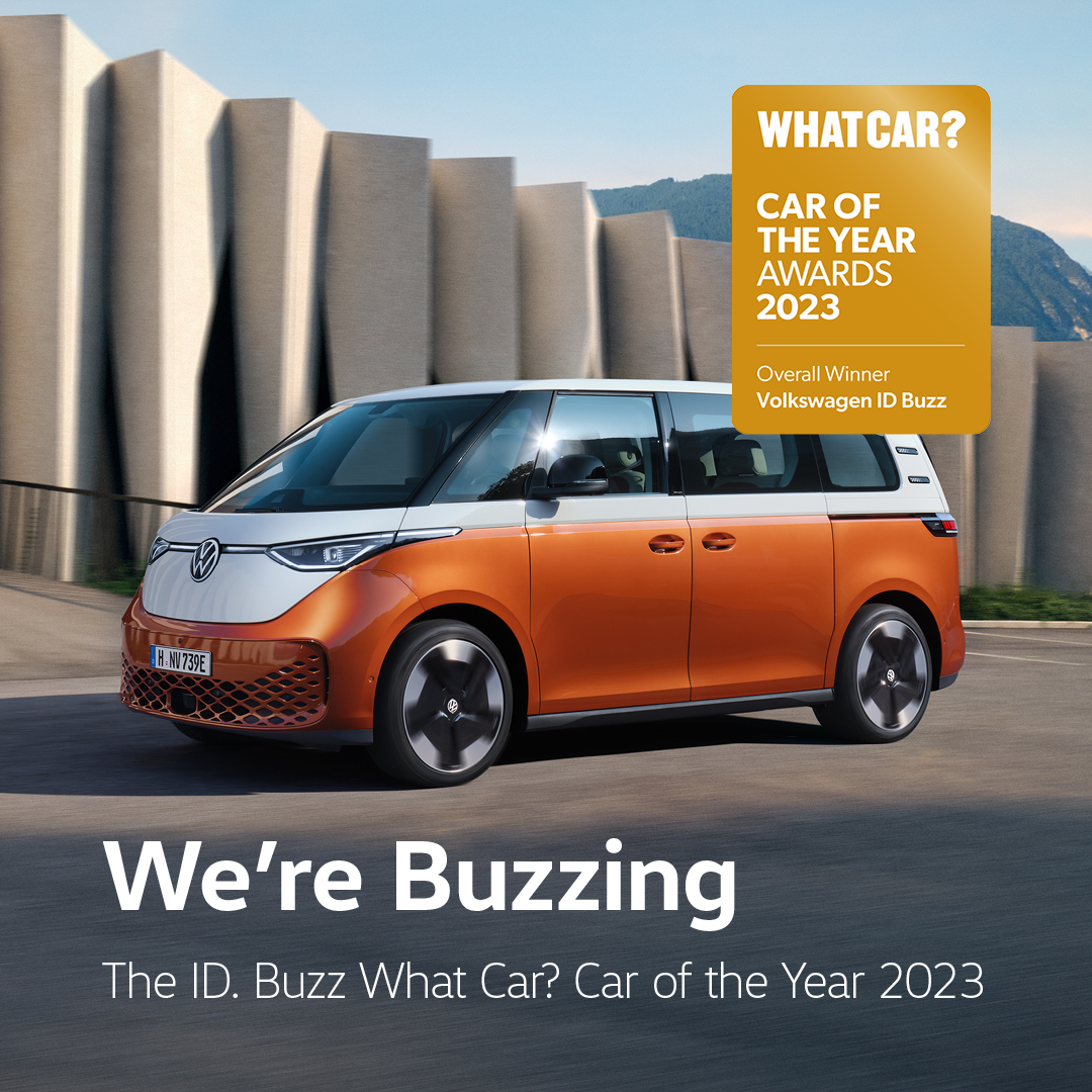 🏆 We're thrilled to announce the ID. Buzz has been crowned What Car? Car of the Year 2023 and What Car? Large Electric Car of the Year 2023. 🎉

Book a Test Drive at Pulman Volkswagen Durham or Sunderland: pulmanvolkswagen.co.uk/new-cars/id-bu…

#IDBuzz #Volkswagen #WhatCarAwards