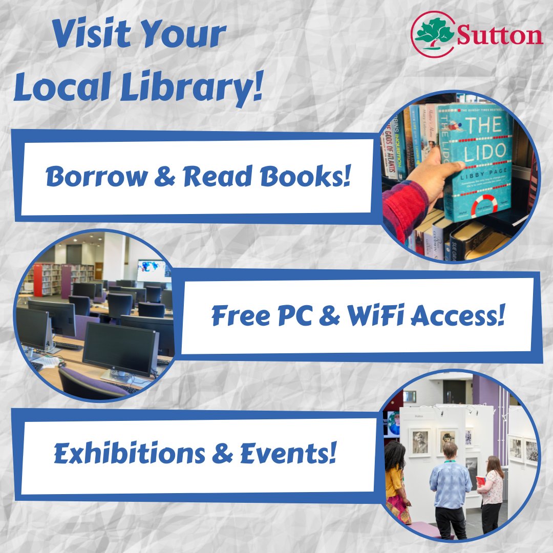 SuttonLibraries's tweet photo. Visit your local Sutton Library to browse and borrow books, attend events and exhibitions and more!
#Sutton #SuttonLibraries #Community #Events #LibrariesofInstagram #Bookstagram https://t.co/9tsAiEUriY