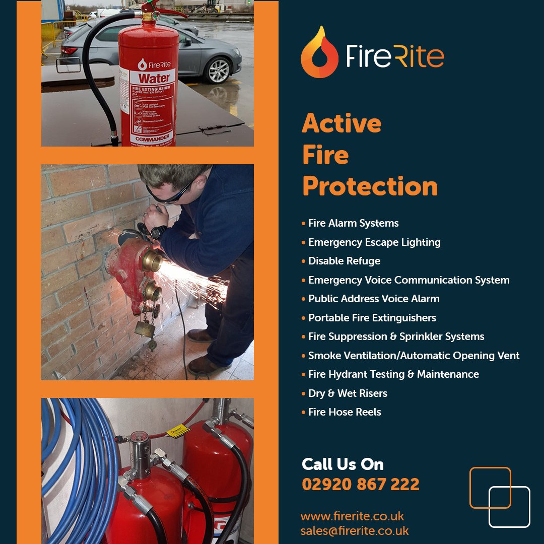 FireRiteUK's tweet image. Read our blog on installation and maintenance to stay compliant.
firerite.co.uk/fire-protectio…
02920 867 7222
#activefireprotection #firealarmsystems #fireextinguisher #firesuppression #sprinklersystems #smokeventilation #dryriser #wetriser #firehose #firesafety