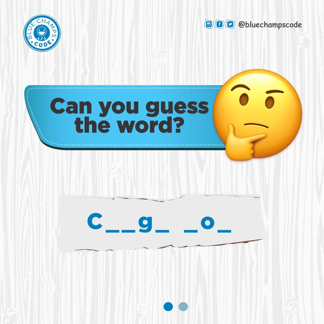 BlueChampsCode's tweet image. How Good Are You at Guessing?
“Games make learning a necessity to have fun. So there’s no better motivation for kids to learn than to teach the concept with a game. – Kara Carrero
#Tech #Code #CodeClubs #Kidscode #webdevelopment #programming #design #robotics #techfacts #funfacts