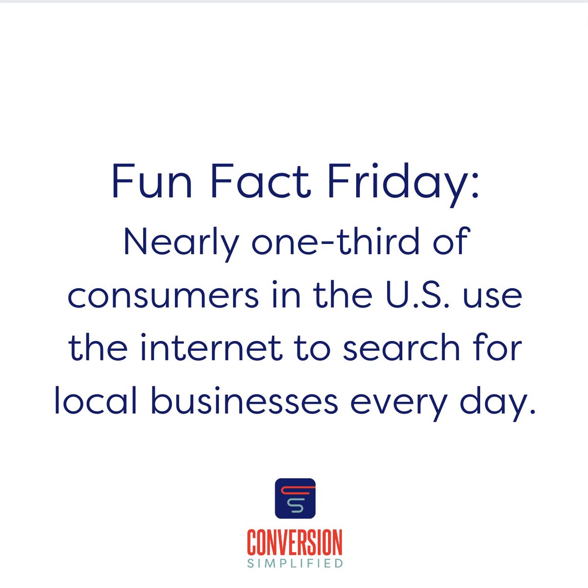 ConversionSimpl's tweet photo. Just a little fun fact for your viewing! 😎😀👍

#friday #fridayvibes #funfactfriday #smallbusinses #shoplocal #shopping #consumers https://t.co/hxfz9JufkI