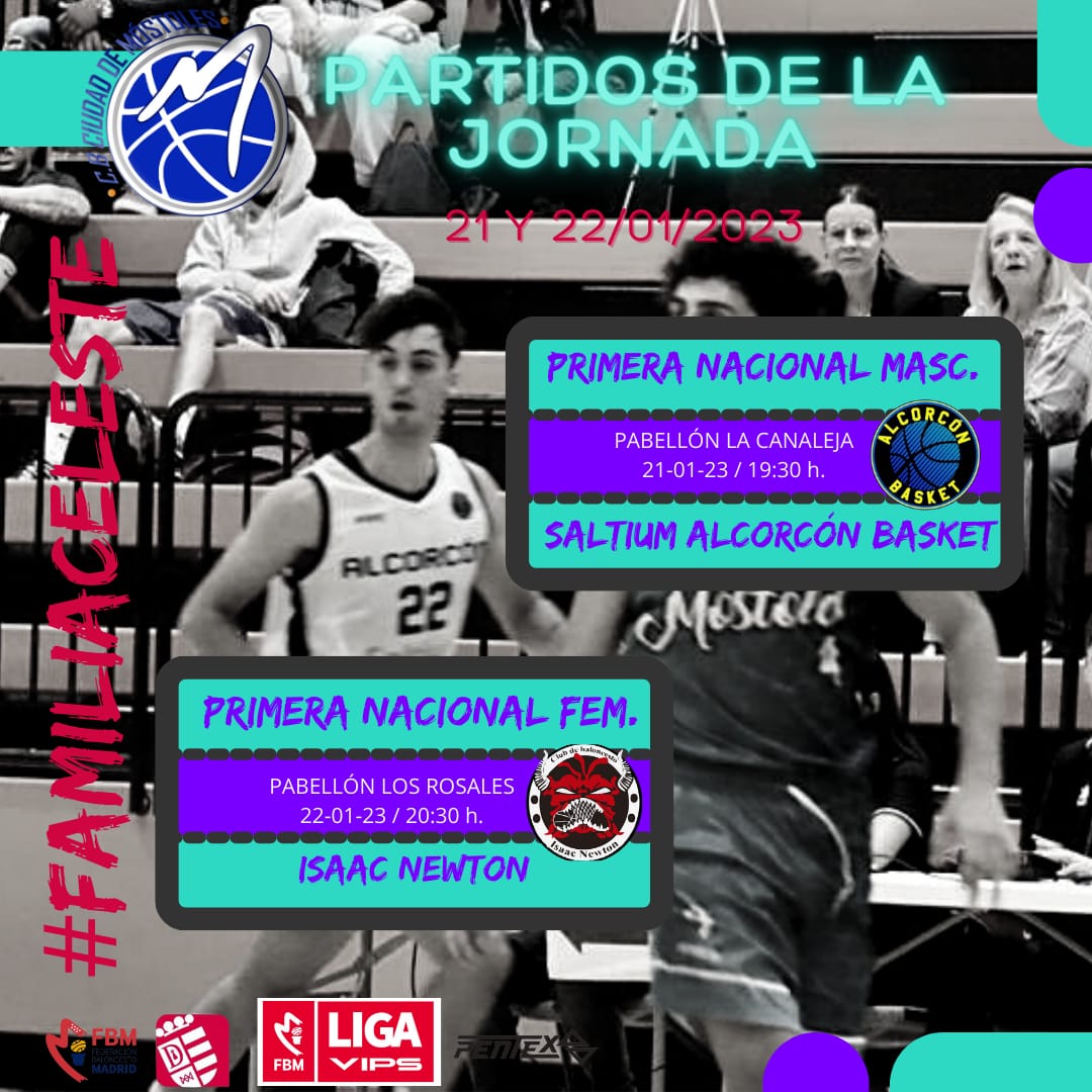 deportesmost's tweet photo. ...

19.00h 👉 #CopaFutsal #Filial @1mostolesfs / Collado Villalba
19.30h 👉 #1NacMasc @CBCMostoles / Alcorcón

📆Domingo

11.30h 👉 #RugbyFem @JabatosRugby / SS de los Reyes
12.00h 👉 #Filial @CDMostoles / El Álamo

... https://t.co/IalNYW0frX
