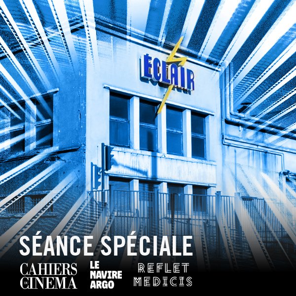 cahierscinema's tweet photo. 🎬 Le 26/01 à 20h au Reflet Médicis (Paris), les Cahiers invitent le laboratoire partagé “L’Abominable” à présenter leur projet d’installation sur le site des anciens laboratoires Éclair, pour y fonder un lieu dédié au cinéma argentique : le Navire Argo.

https://t.co/H7Kjex8hVH https://t.co/cXK2m3O6Zl