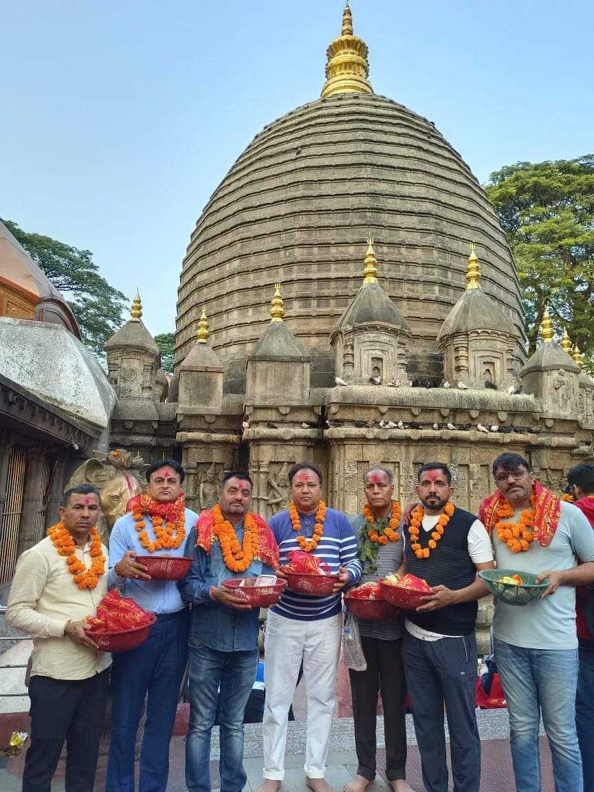 mahendralohbjp's tweet photo. आज आसाम राज्य के गुवाहाटी के पास माँ कामाख्या देवी (माँ सती देवी )का दर्शन का सौभाग्य प्राप्त हुआ🙏 https://t.co/H0EvU5dHZh