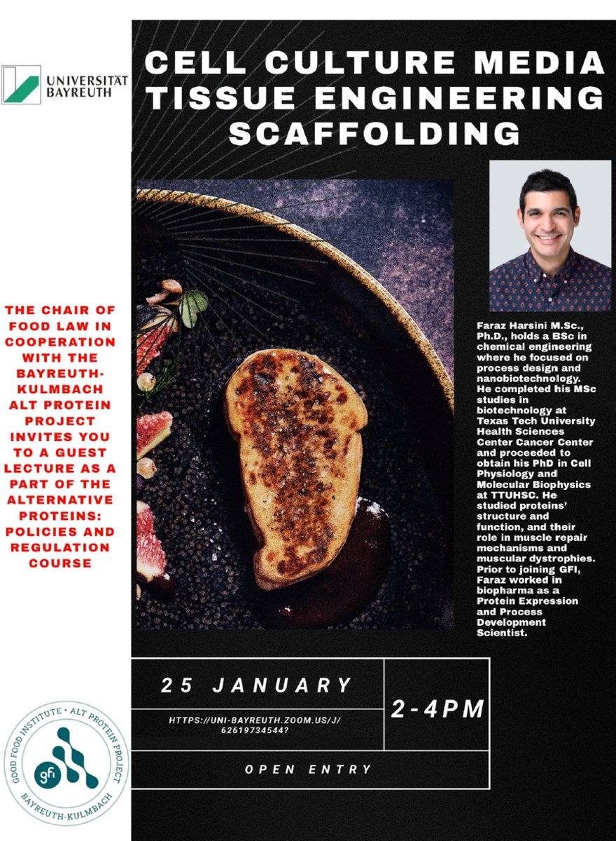 Giving a lecture on building a sustainable, secure &amp; just food system with better proteins! Foods that have all the taste and none of the suffering!

At Good Food Institute we're building a food system that protects our environment, and all human and nonhuman animals in it!
@GFI