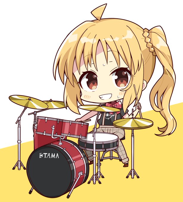 「女の子 ドラム」のTwitter画像/イラスト(新着)