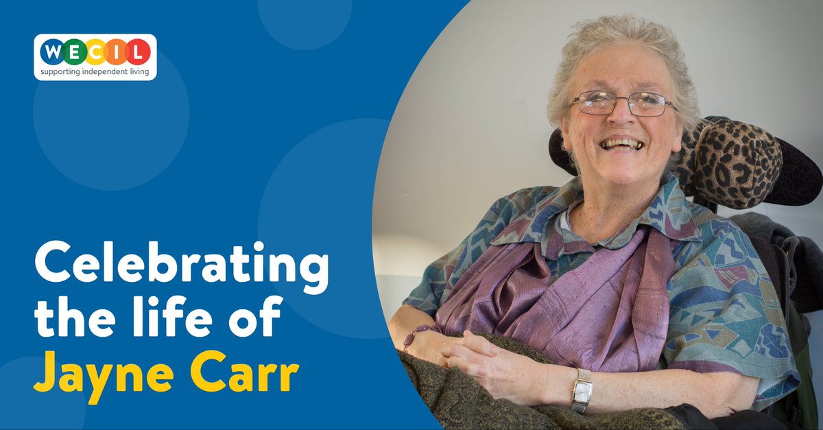Remembering our Honorary President Jayne Carr - at the very heart of WECIL since the beginning, she will be greatly missed by the community she so loyally served and loved.

Read about the amazing impact that Jayne had and inspired in our blog wecil.org.uk/celebrating-ja…