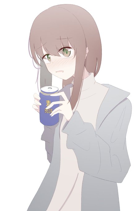 「女の子 缶ビール」のTwitter画像/イラスト(新着)