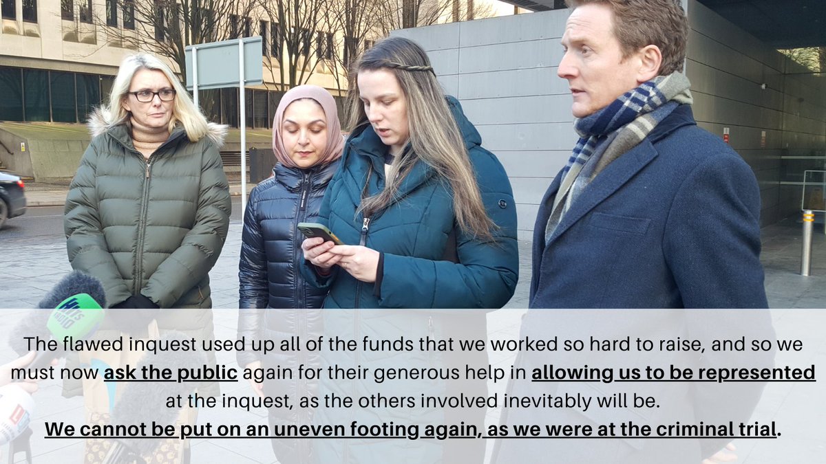 Yousef Makki's sister Jade Akoum highlighted the importance of funding for inquests and the necessity for equality of arms in the justice system, during her statement outside Manchester Civil Justice Centre this morning. @justice4Yousef