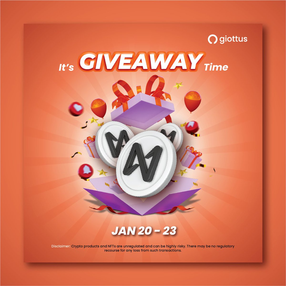 giottus's tweet photo. 💥 @giottus x @NEARIndia 💥

🎉 AMA Announcement Giveaway 🎉

🎁 Prize Pool: $100 in $NEAR
⏰ Duration: 3 Days

Enter contest by:
1. Follow @NearIndia &amp; @giottus
2. Like &amp; Retweet
3. Tag 2 Friends

#NEARisNow | #Giottus | #NEAR https://t.co/PrX6LUHO15