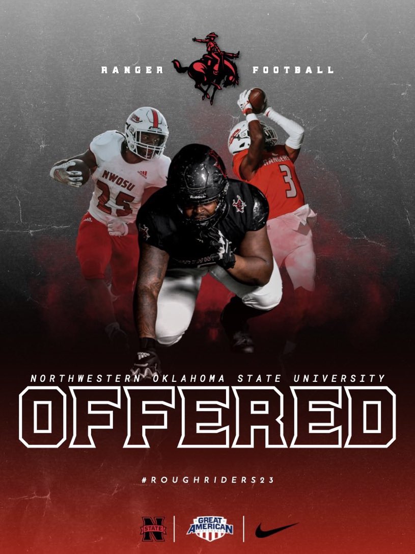 Blessed and excited to receive a PWO from <a href="/nwosufootball/">Ranger Football</a> thanks to <a href="/CoachWil98/">Coach Wilson</a>