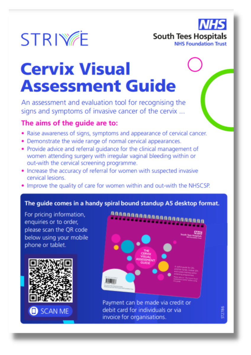 STRIVEacademic's tweet photo. Together #Wecan prevent #CervicalCancer with the @SouthTees @STRIVEaccademic Cervical Visual Assessment Guide. #CervicalCancerAwareness Week 2023. #AreyouINN @JoTrust https://t.co/MDsDLVXLBP