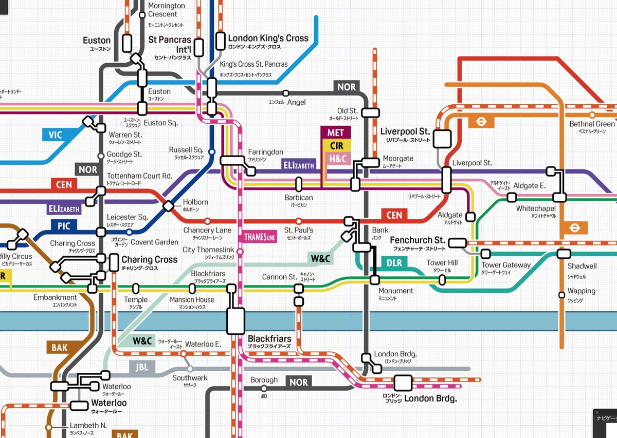 HimawariDsgnLab's tweet photo. ロンドン近郊の路線図を制作中（9・10日目）
文字を読めるギリギリまで小さくし、ギリギリまで詰めたところ、なんとか郊外区間を入れる空間が生まれました。
I make the London urban railmap (Day 9 &amp; 10)

#ヨンナナ路線図 #路線図 #ロンドン #railmap #routemap #London #underground https://t.co/SYtsIZkybO