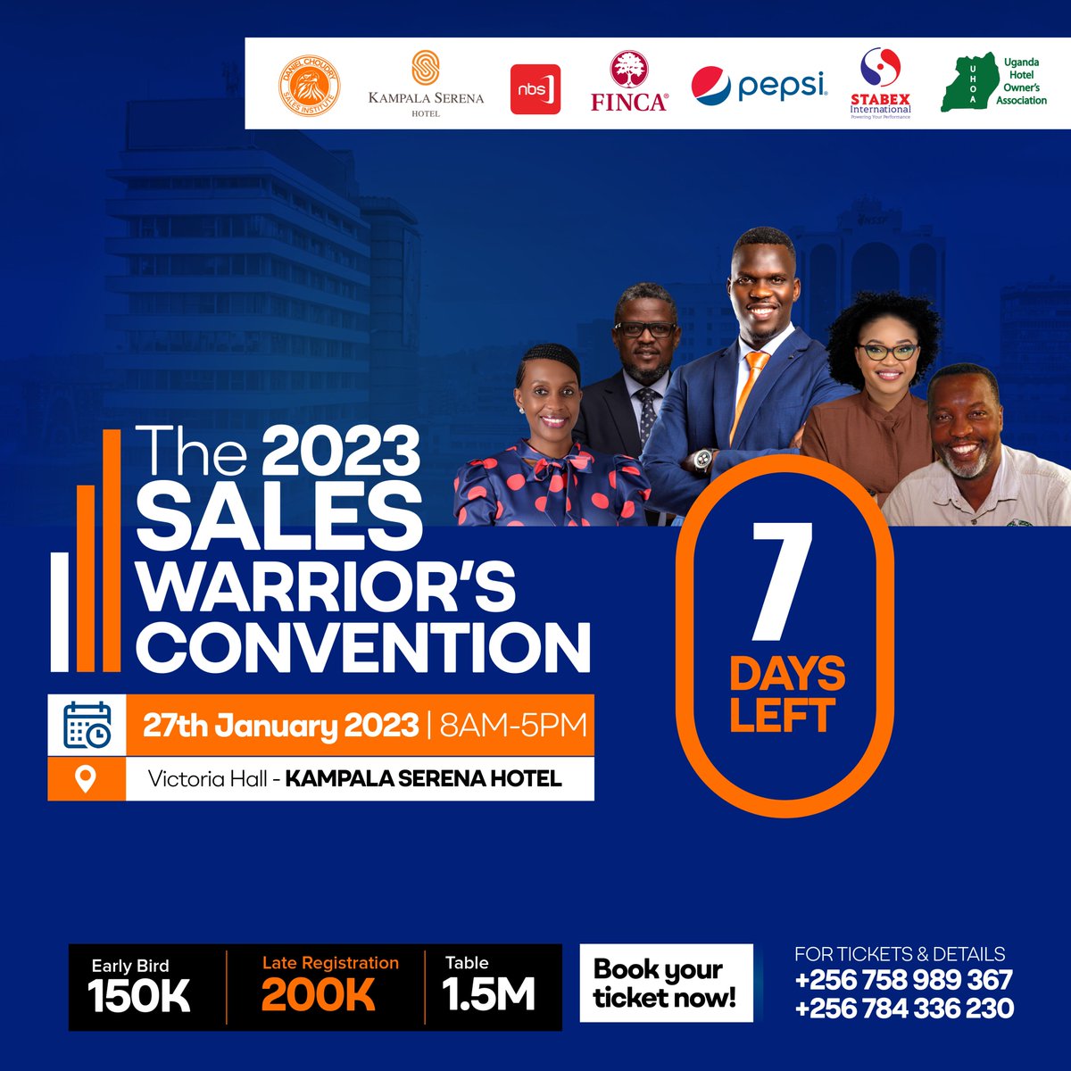 dcsales_inst's tweet photo. Network with sales professionals from all over Africa and learn practical ways to transform your career only at #SAWACON23.
Counting 7 days to go!
Book your #SAWACON23 ticket now
#LetsSaleEverything https://t.co/cowSzdYMOq
