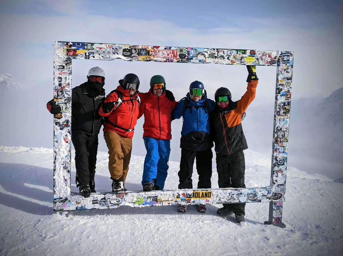 Up at a lovely altitude of 3340 metres, on top of the Schwarze Schneid, almost as cold as Lusk