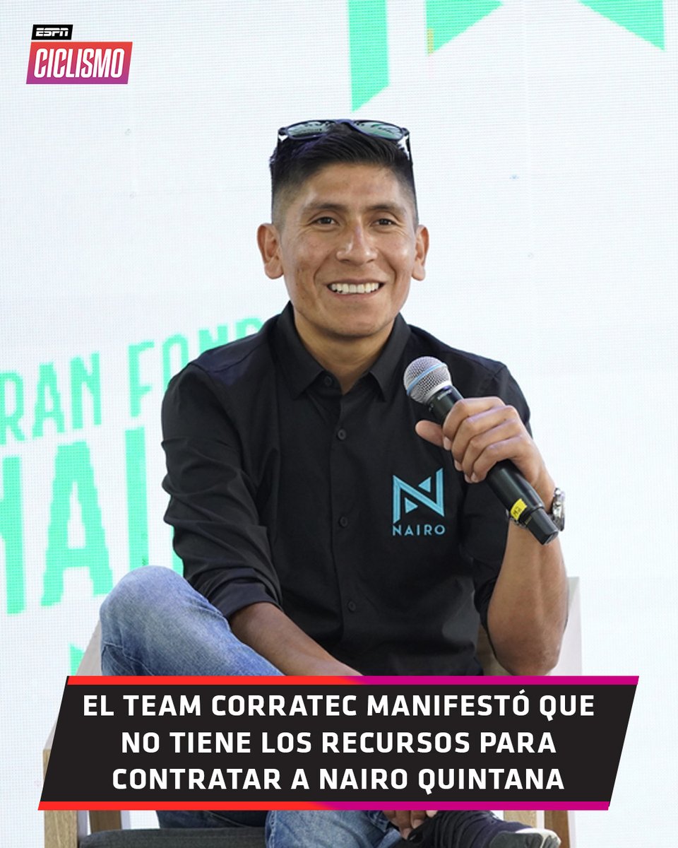 ESPNCiclismo's tweet photo. Serge #Parsani, directivo del #TeamCorratec, sostuvo en diálogo con AS que "sería un milagro poder contar con Nairo" debido a su elevado precio. ¿Qué sucederá con el colombiano? 🤔
#ESPNCiclismo https://t.co/fMXbcvYSCV