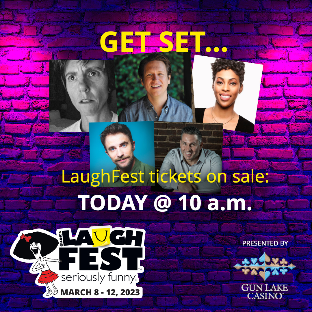 It’s almost time! LaughFest tickets go on sale at 10 a.m. this morning. Set an alarm so you can be sure to secure your tickets to the hottest shows this festival. Visit laughfestgr.org for tickets and show info. Who are you looking forward to seeing?
