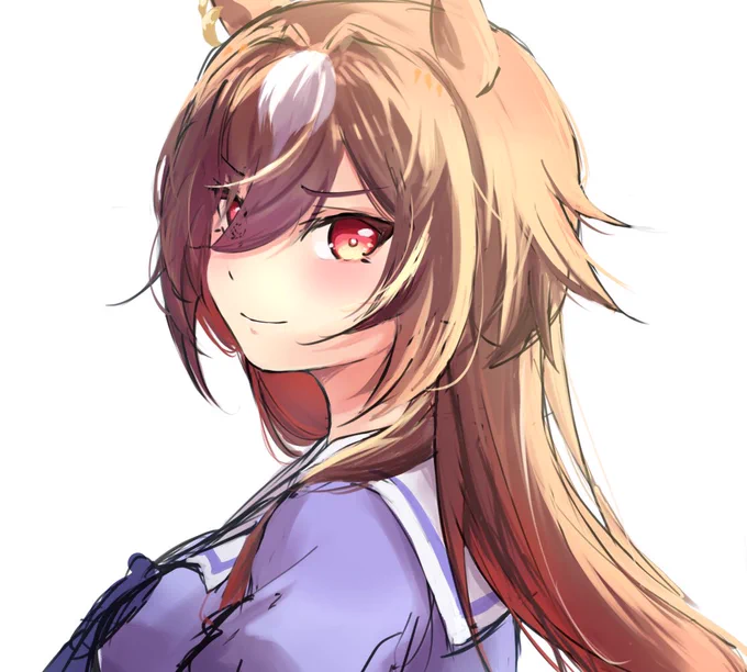 TLで流れてきたシリウスの困り眉がかわいいらくがき#シリウスシンボリ 