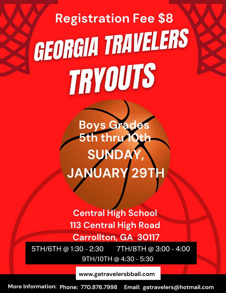 Ga travelers tryouts