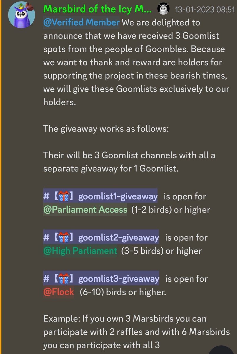 mars_birds's tweet photo. Only 1 day left to enter our @Goombles_ goomlist giveaway🍬🍬🍬 https://t.co/En0o1ijw3a