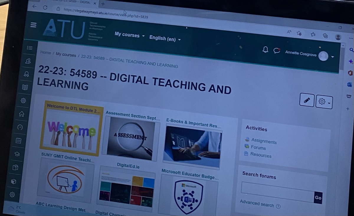 ACosgrove1's tweet image. Excellent showcases from colleagues from @atusligo_ie, @ATUDonegal and @ATU_GalwayCity campuses this morning participating on level 9 10 credit Digital Teaching and Learning module @ATU_GalwayCity - 👏 👏 @ATUTLCGalway #digitalteaching