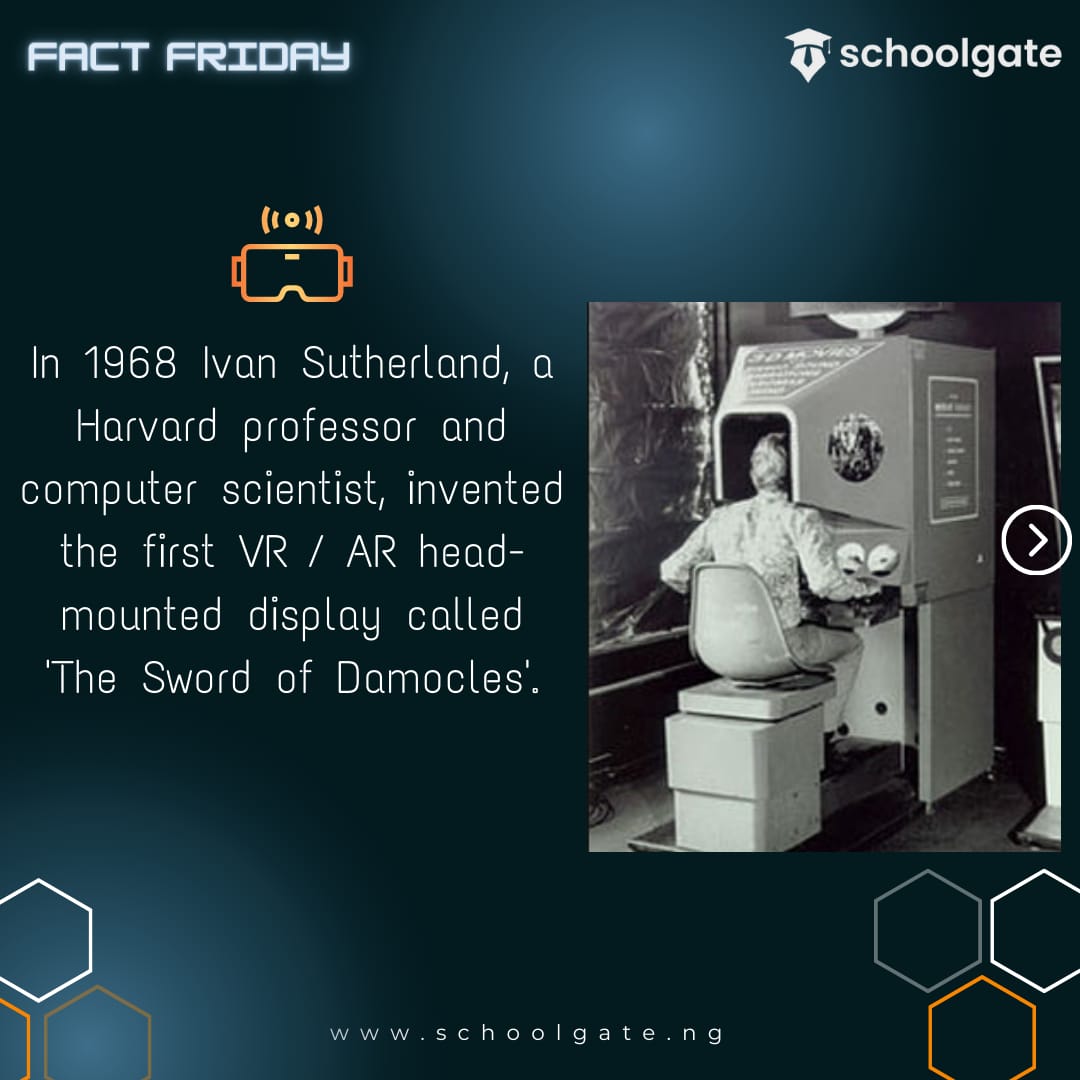 Schoolgate_ng's tweet photo. Here's some things you should know about v.r. 
#FridayVibes #facts #VirtualReality #VirtuaReal #elearning #schoolgate https://t.co/yjsAiqEEm7