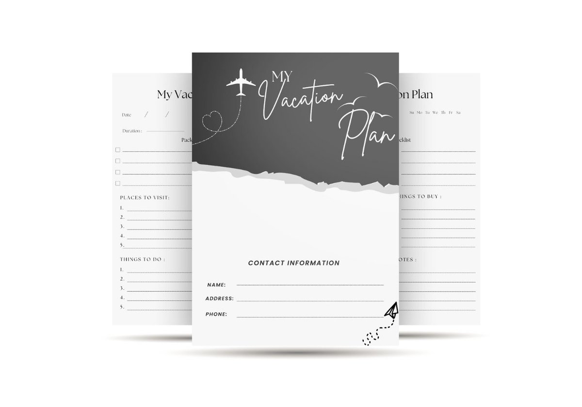FREE KDP Planner interior for your low content or no content book. #amazonkdp #lowcontent #lowcontentbooks #nocontent #nocontentbooks #logbook #kdpinterior #kdpinteriors #readytoupload #creativefabrica #free #freebies #vacation #vacations #planner #vacationplanner #FREE