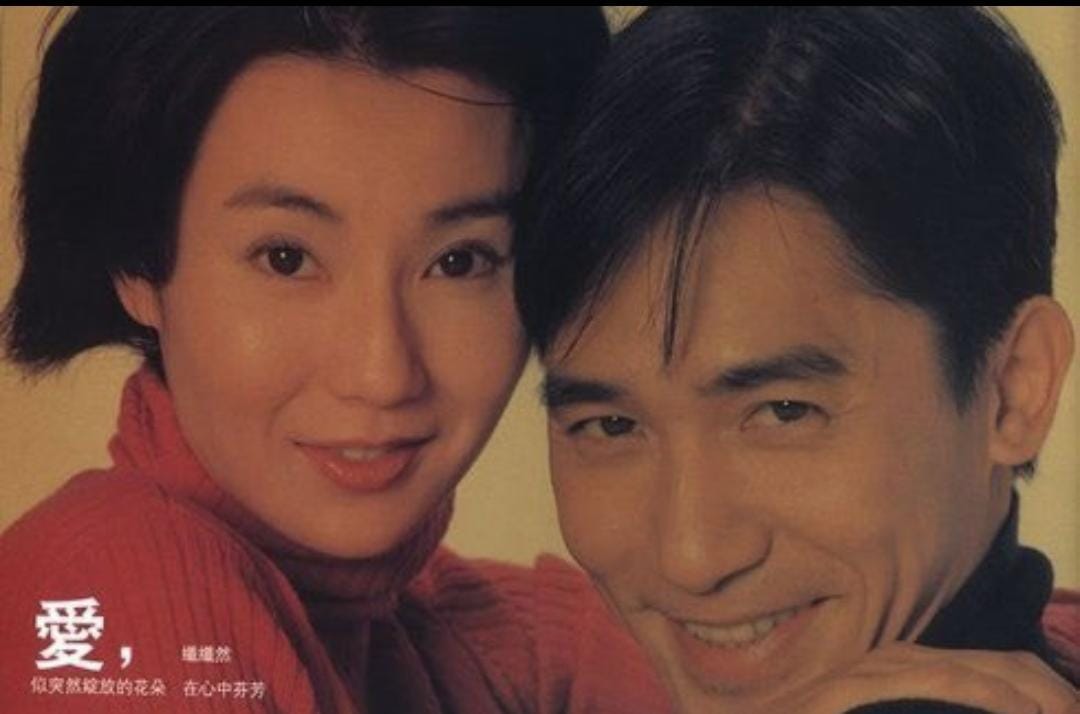 taesdawn26's tweet photo. tony leung and maggie cheung for xintian wine. https://t.co/6esQdQAmwD