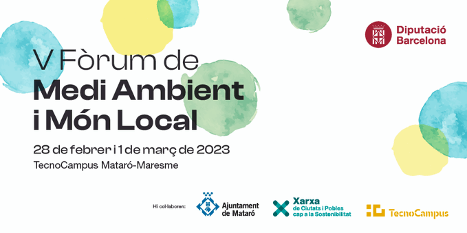 🟢 El 28 de febrer i l'1 de març organitzem a #Mataró el V Fòrum de Medi Ambient i Món Local amb 3 itineraris temàtics: 
1⃣ Transició energètica i acció climàtica
2⃣ Naturalització de les ciutats i pobles
3⃣ Reptes ecosocials del segle XXI

✅diba.cat/web/forummedia…