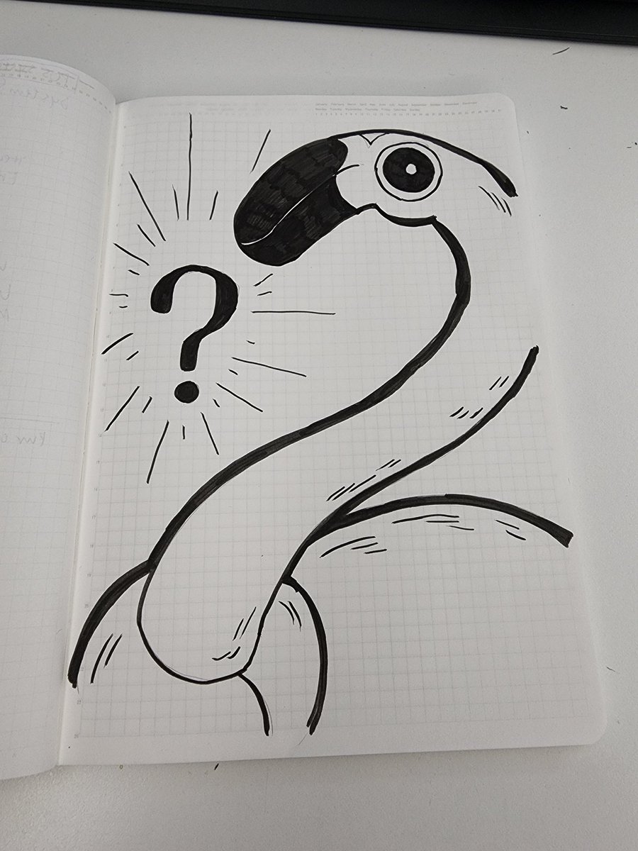 今日仕事中にずっとモヤモヤしてて、 ノートでカラミンゴを描きました。 ん??カラミンゴ?フラミンゴ?どっち?という悩みが最近よく出てくる(笑)