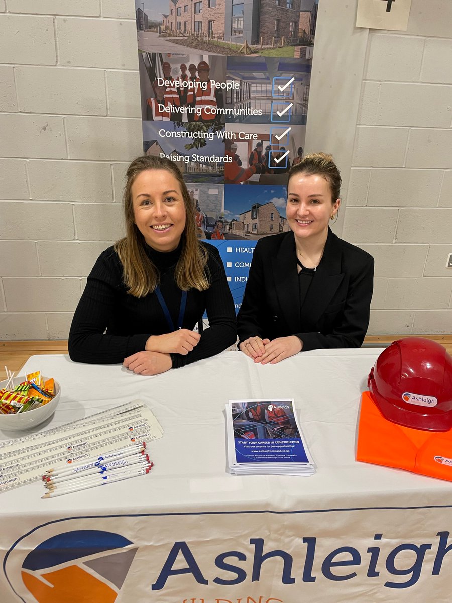 We attended our first #CareersFair of 2023, at @QMAOfficial yesterday, along with our friends from @hubswscotland. The event, organised by @DYWAyrshire, was well attended by S3-S6 pupils👷‍♀️🏗️🧱

#constructionindustry #careersinconstruction #schoolleavers #apprenticeships
