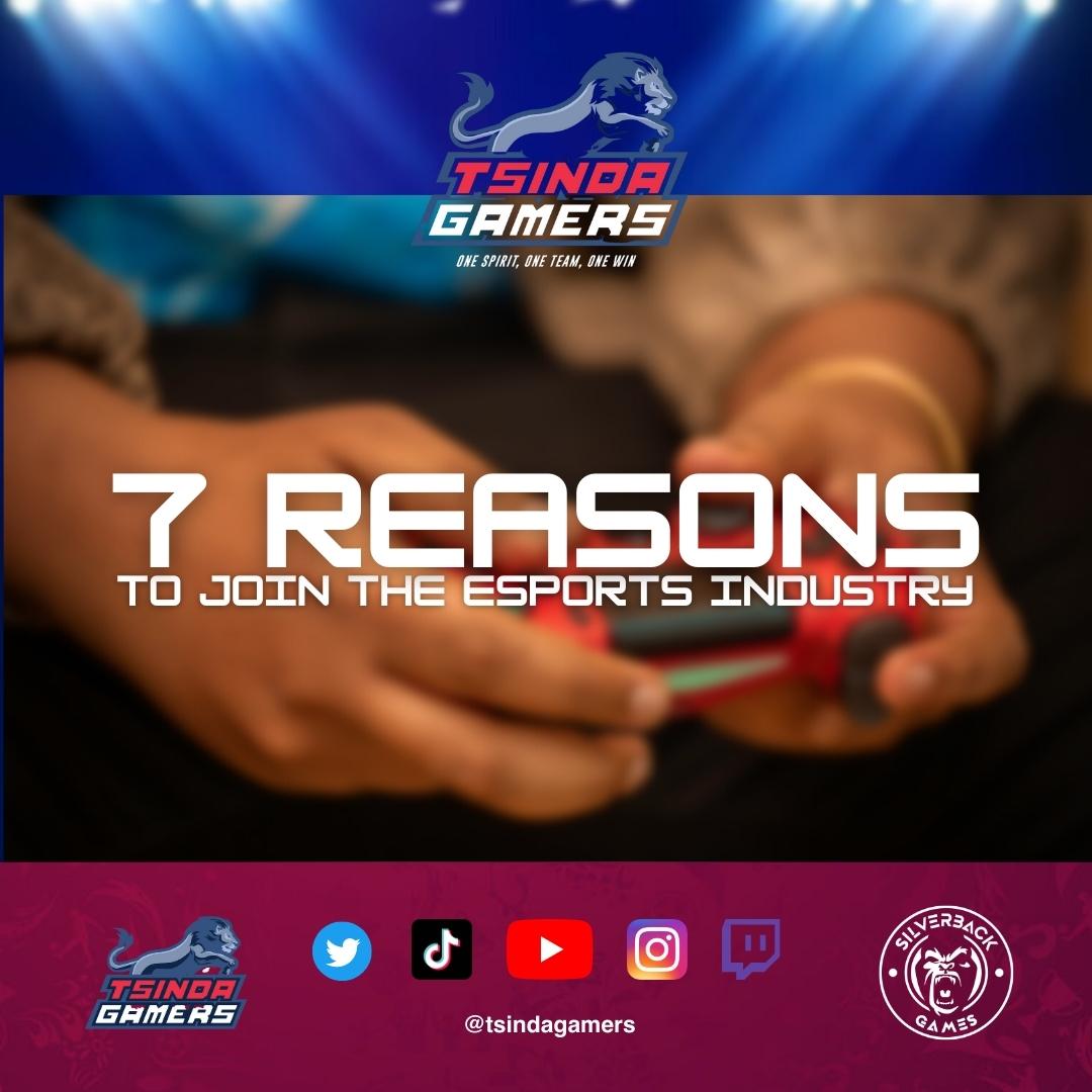 TsindaGamers's tweet image. Here are 7 Reasons why you should consider joining the #Esports Industry. #careeropportunities #competitiveenvironment #passionforgaming #TsindaGamers #Gaming #GaminginRwanda #Rwanda