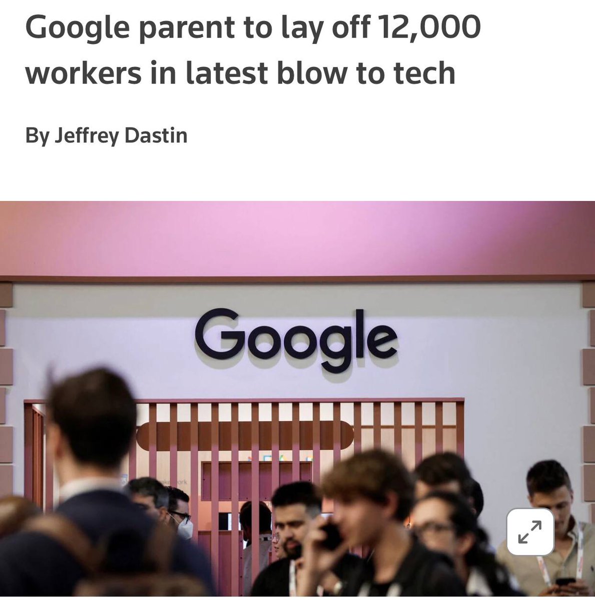 under30bnb's tweet image. Sau khi Microsoft thông báo sẽ sa thải 11.000 nhân viên, tới lượt Google giảm biên chế 12.000 người, tương đương 6% nhân sự của mình.
Tới công chuyện luôn. #mircosoft h tới #Google