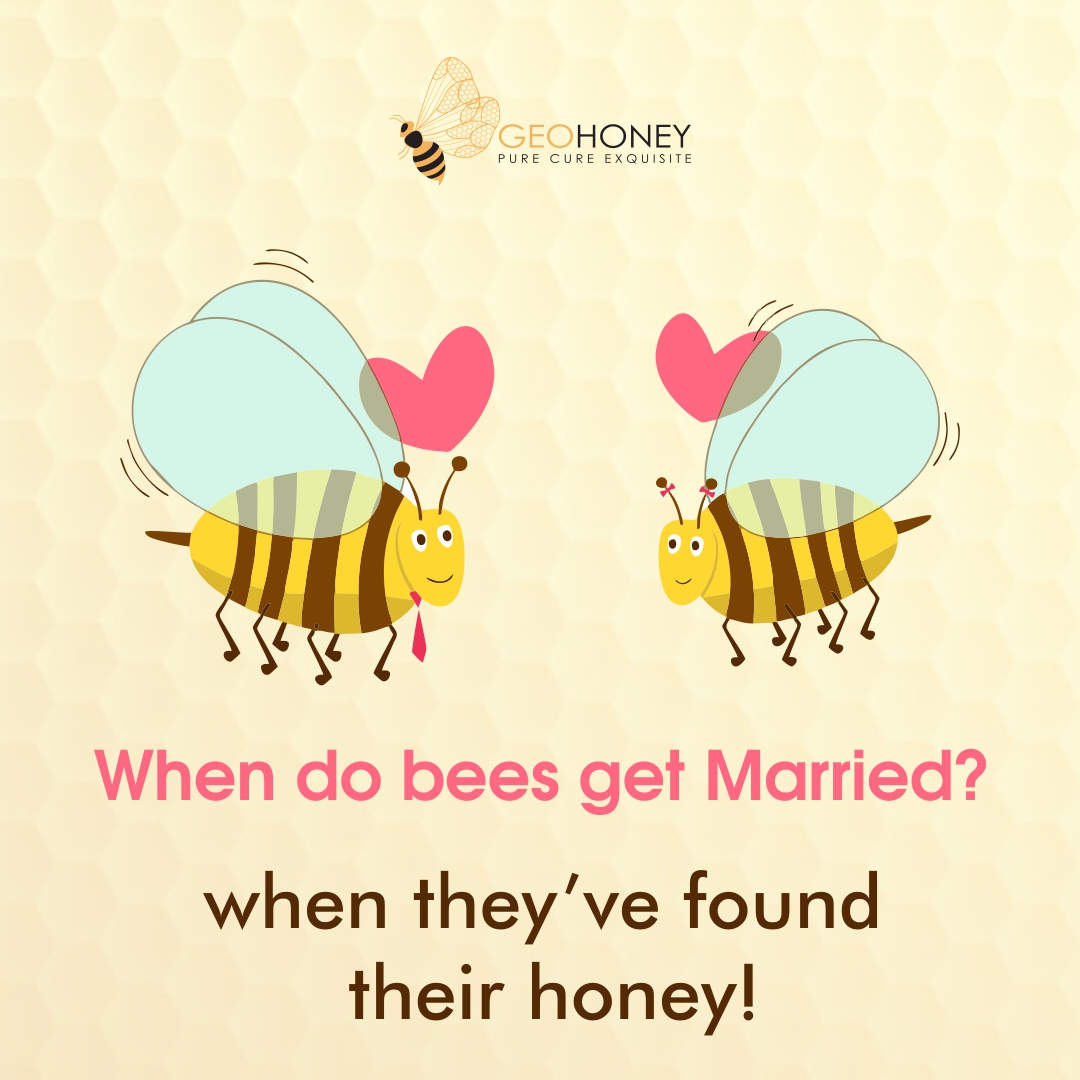 Geohoney on Twitter "When do Bees get married🐝? When they've found