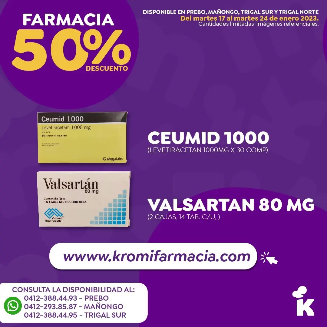 KromiMarket's tweet photo. Mereces lo mejor y en nuestra área de #Farmacia te lo ofrecemos.
Visítenos o ingresa a https://t.co/VEjEZCNCsz y con una increíble atención personalizada podrás adquirir el medicamento o vitamina que buscas.
Válida hasta el 24 de enero o hasta agotarse la existencia.
#Kromi https://t.co/8nYCbzoCAg