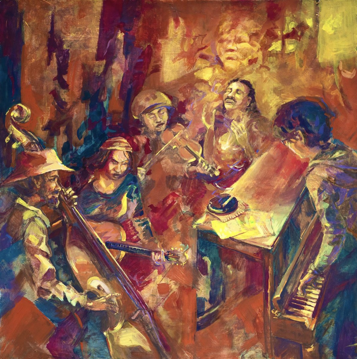 Sierra (IG:@madfiddler_rose) is an artist &amp; fiddle player living off the grid in Oregon. She is inspired by years as a traveling street musician, as well as her construction job &amp; the plants &amp; wildlife around her, placing in the top 150 of High Art 2022 with "Let's Get Together".