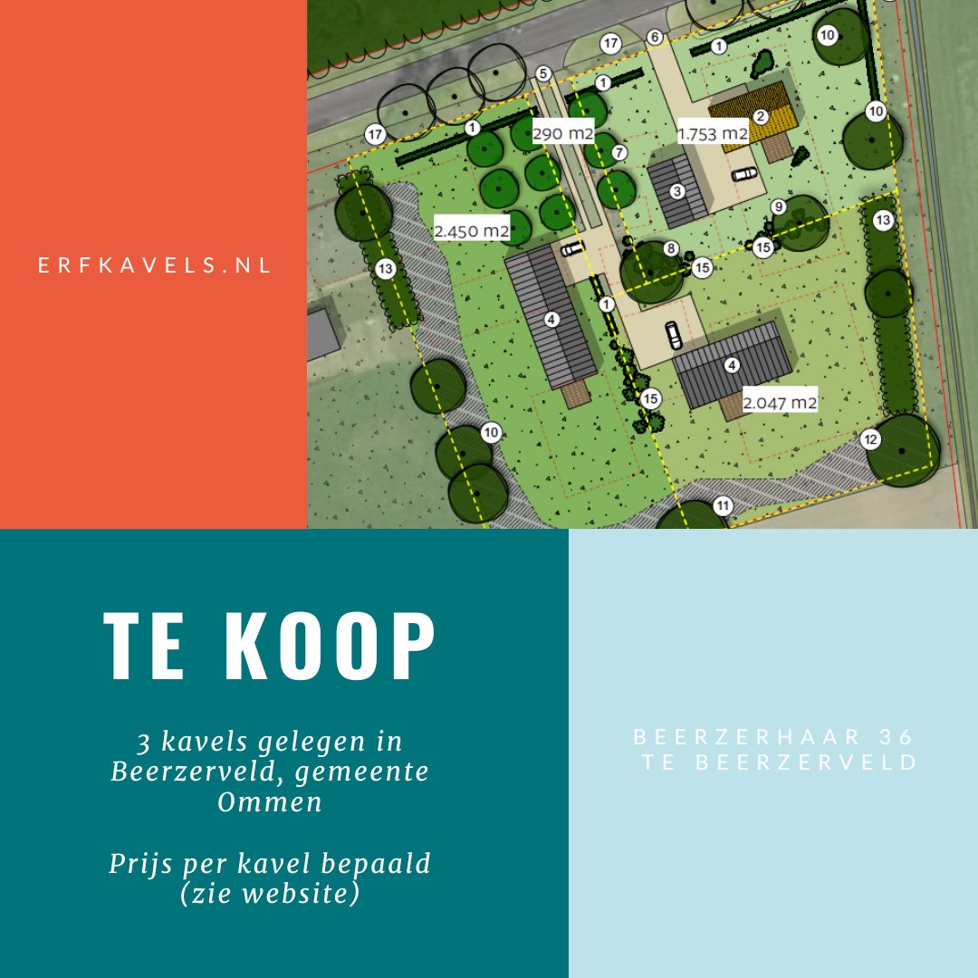 UITGELICHT • Ben je op zoek naar een kavel in het buitengebied? Met de rood voor rood regeling zijn er 3 bouwkavels gerealiseerd aan de Beerzerhaar te Beerzerveld. Wil je wonen op deze prachtige plek? Check de link! erfkavels.nl/properties/bee…