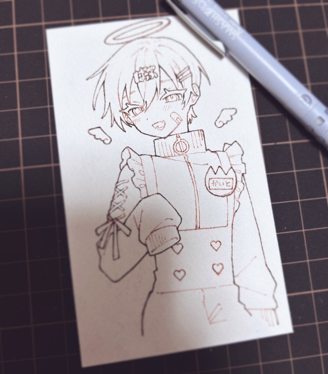 ひさしぶりにKAITO描いてる👼📛 