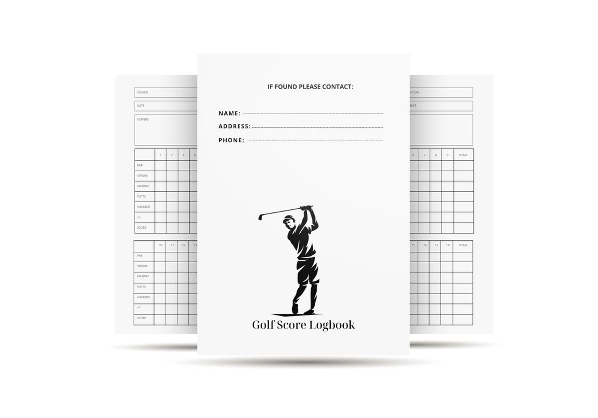 KDP  Logbook Interior template for your low or no content business. 
 #amazonkdp #lowcontent #lowcontentbooks #nocontent #nocontentbooks #logbook #kdpinterior #kdpinteriors #readytoupload #creativefabrica #kindledirectpublishing #golf #golfscore #golfing #golflovers #scoretracker