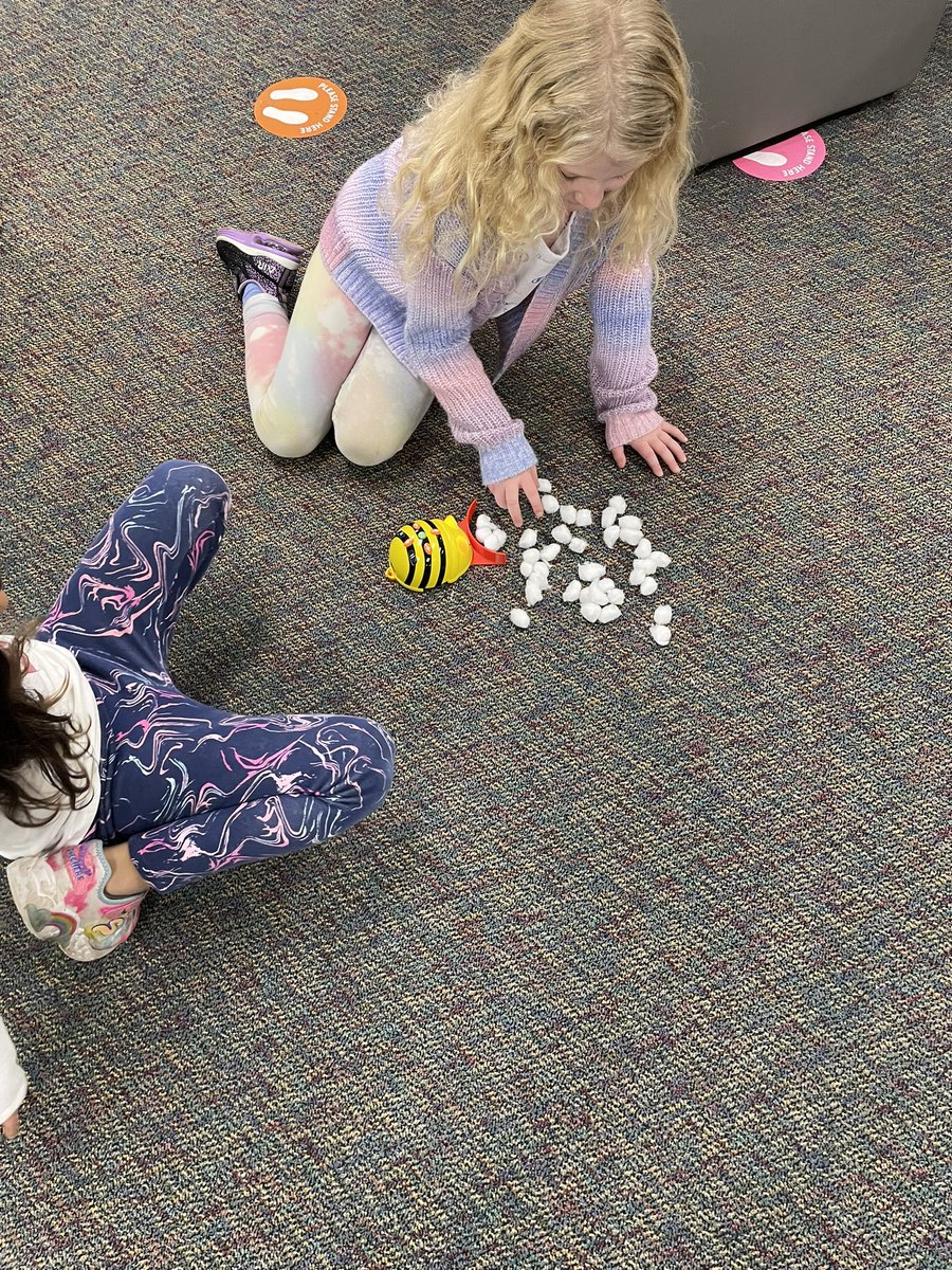 K/1 Ss getting their code on with the Beebots in the LC. #YouBelong #PartnersInGrowth.