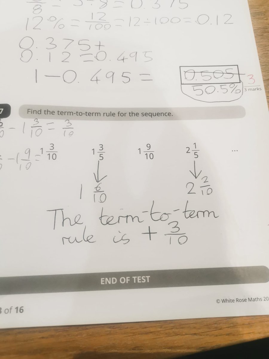 MathsTASE1's tweet photo. Some amazing answers in our year 7 assessments! #writelikeanexpert #oracyinmaths @TrinityAcadStE @Cohort2027 https://t.co/UABjROynUW
